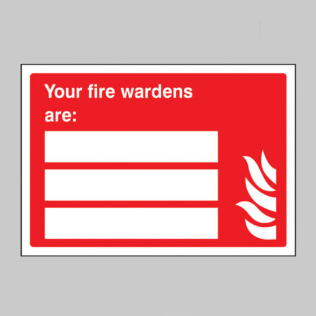 Your fire wardens are (space for 3 people) adapt-a-sign 215x310mm
