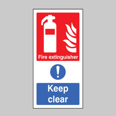Fire extinguisher keep clear (multi purpose)