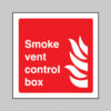 Smoke vent control box