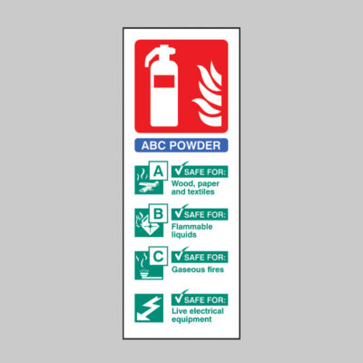 Dry powder extinguisher identification