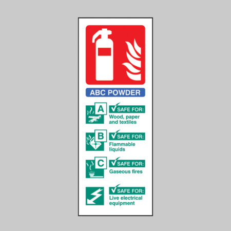 Dry powder extinguisher identification