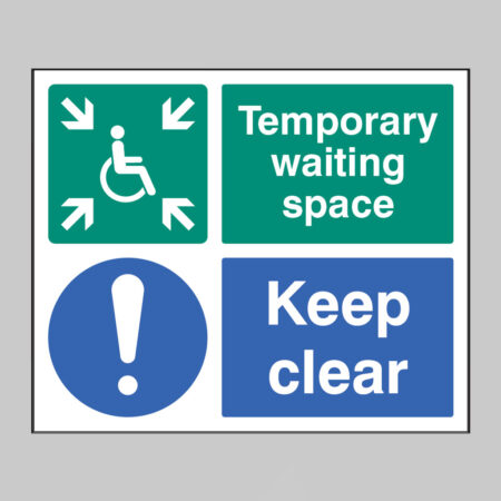 Temporary waiting space keep clear