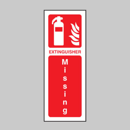 Extinguisher missing