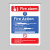Fire action/call point with lift