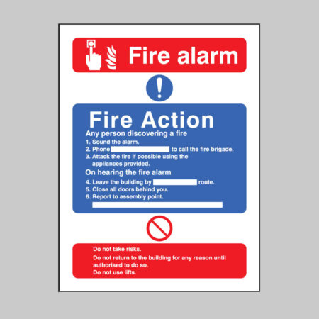 Fire action/call point with lift