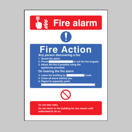 Fire action/call point without lift