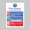 Fire action brigade dialled automatically with lift