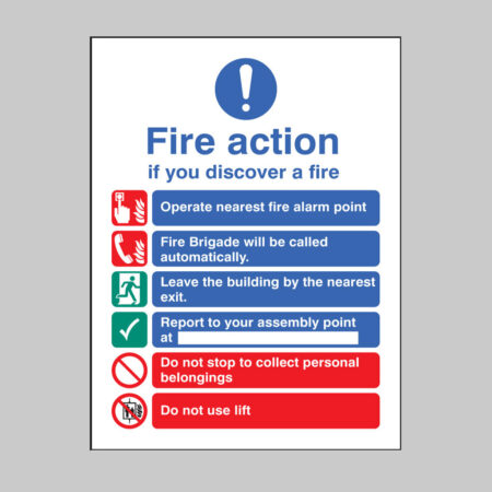 Fire action brigade dialled automatically with lift