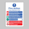 Multi-lingual fire action auto with lift (English, French & German)