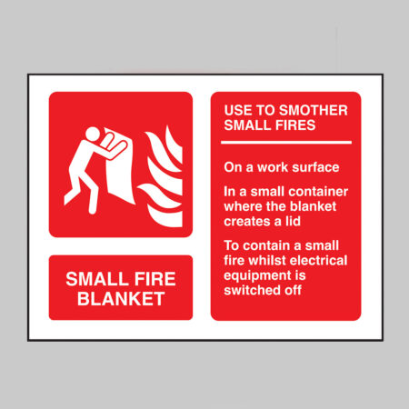 Small fire blanket identification