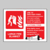 Large fire blanket identification