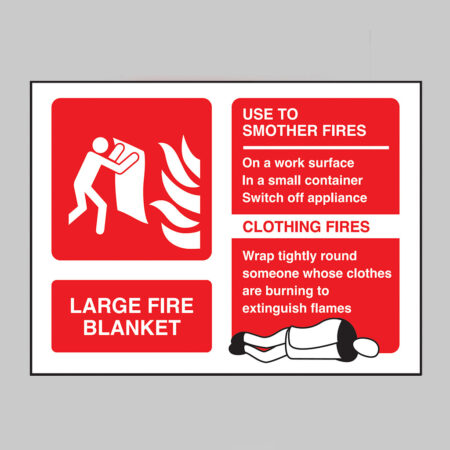 Large fire blanket identification