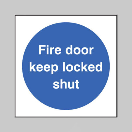 Fire door keep locked shut