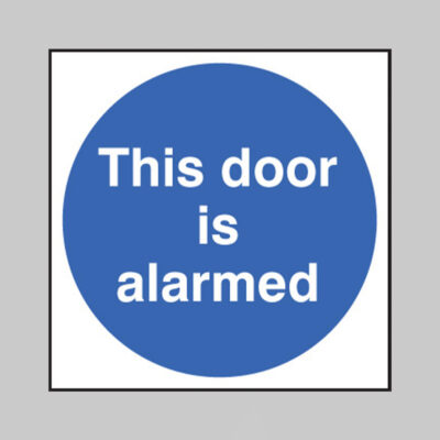 This door is alarmed