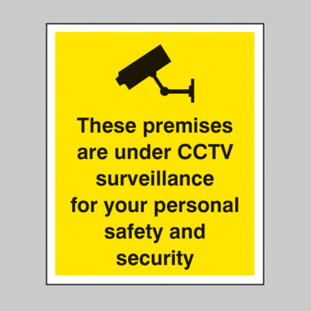 These premises are under CCTV surveillance for your personal security and safety