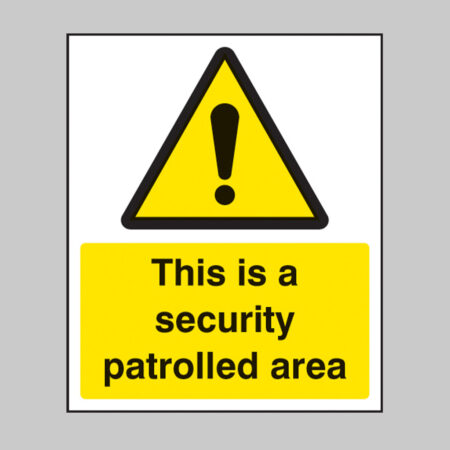 This is a security patrolled area