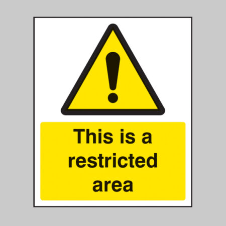 This is a restricted area