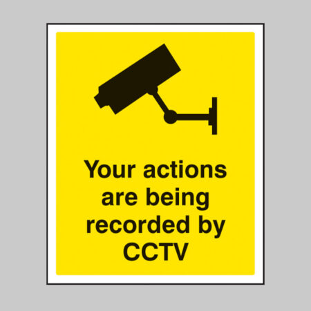 Your actions are being recorded by CCTV