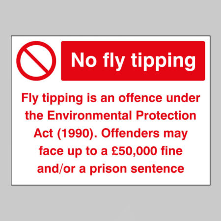 No flytipping etc...