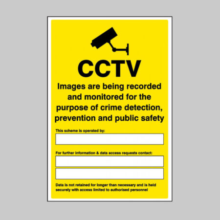 CCTV images being recorded and monitored for the purpose of crime - secure data
