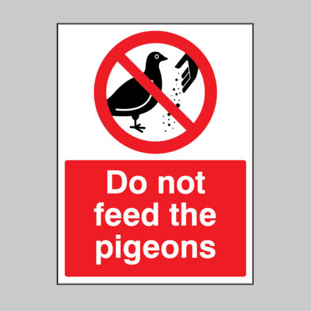 Please do not feed the pigeons