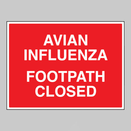 Avian influenza Footpath closed