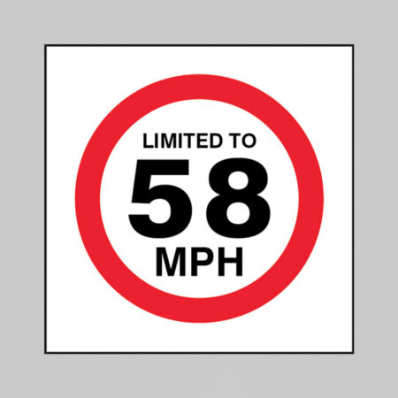 Limited to 58mph