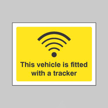 This vehicle is fitted with a tracker