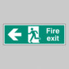 Fire exit arrow left