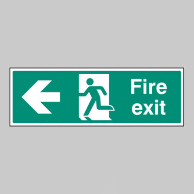 Fire exit arrow left