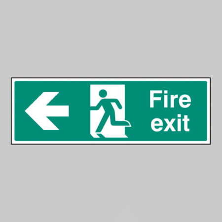 Fire exit arrow left