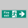 Fire exit arrow right