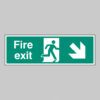 Fire exit arrow down right