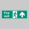Fire exit arrow straight on