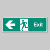 Exit left banner c/w eyelets 1270x610mm