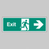 Exit right banner c/w eyelets 1270x610mm