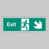Exit arrow down right