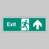 Exit arrow straight on
