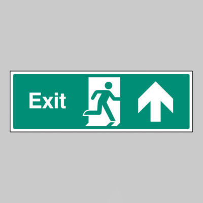 Exit arrow straight on