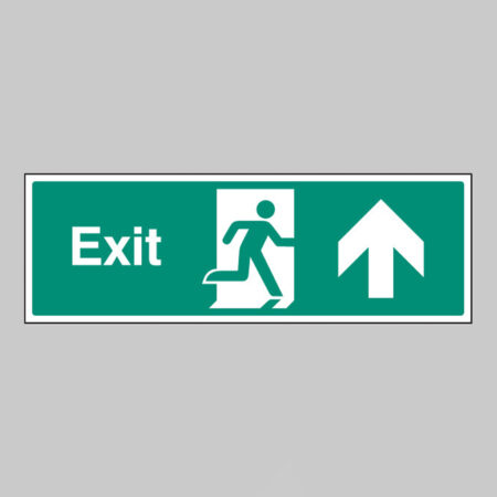 Exit arrow straight on