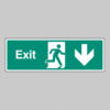 Exit arrow down