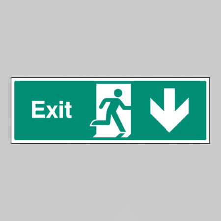 Exit arrow down