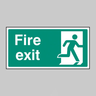 Final fire exit right symbol
