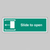 Slide to open left