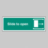 Slide to open right