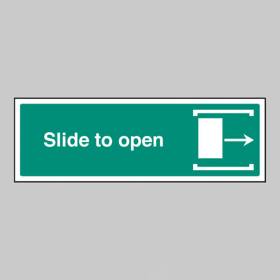 Slide to open right