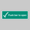 Push bar to open