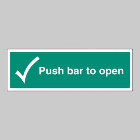 Push bar to open