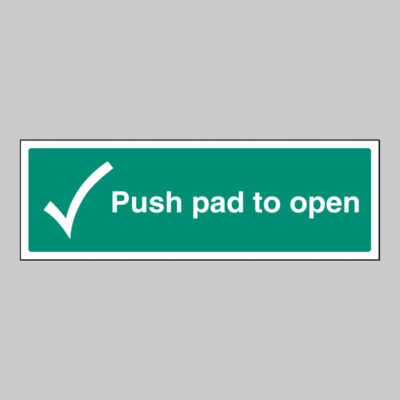 Push pad to open