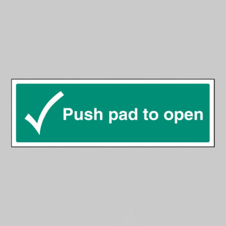 Push pad to open